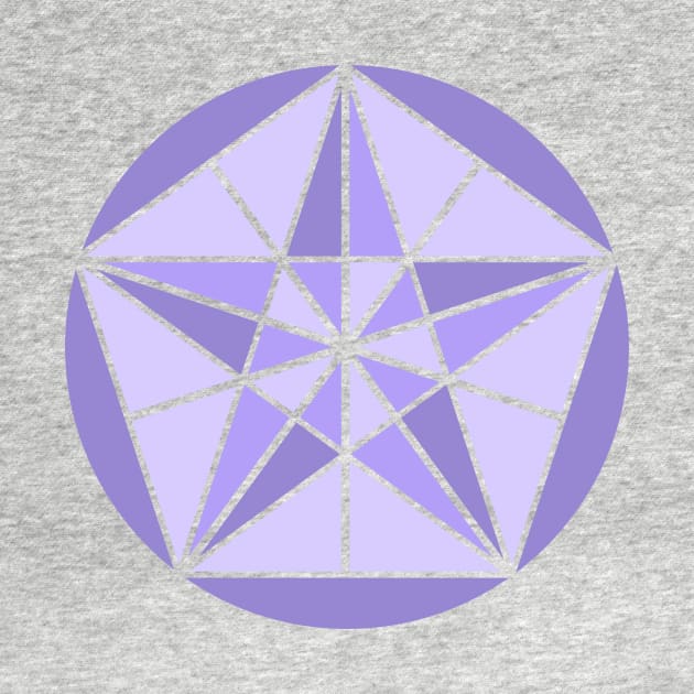 Purple Crystal Star by Crystal Star Creations